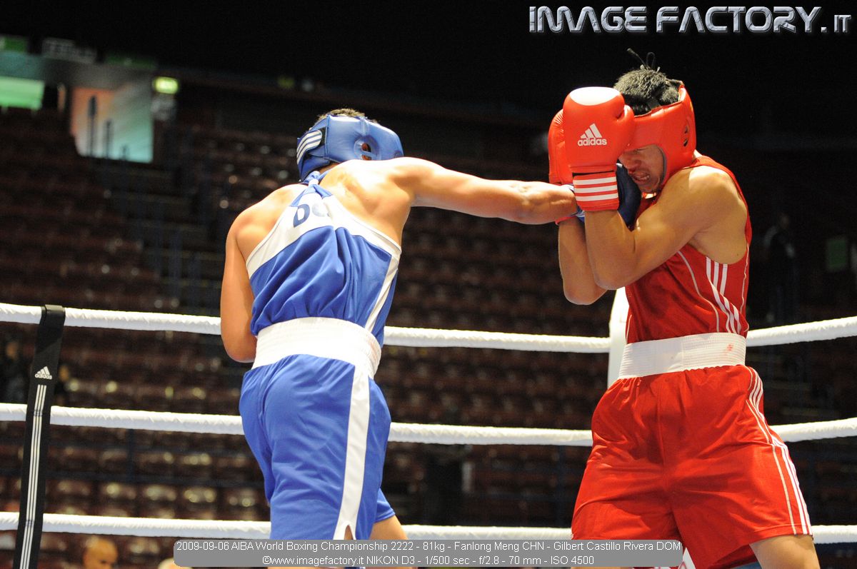 2009-09-06 AIBA World Boxing Championship 2222 - 81kg - Fanlong Meng CHN - Gilbert Castillo Rivera DOM